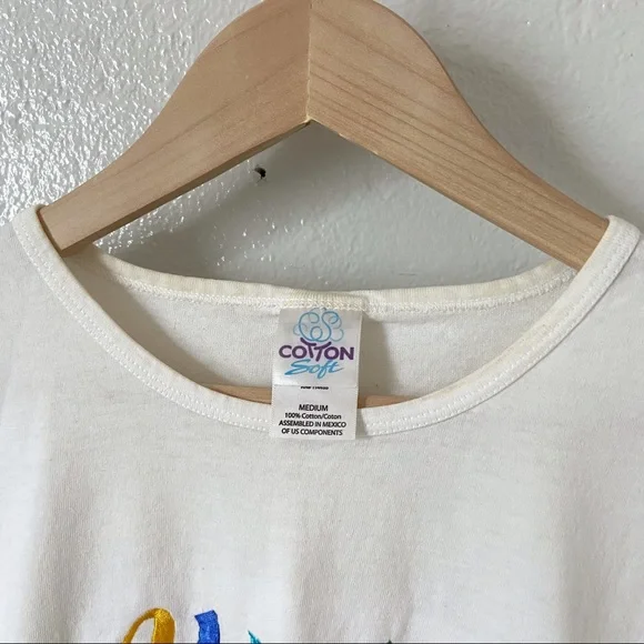 Vintage white Hawaiian T-shirt - Picture 3 of 4